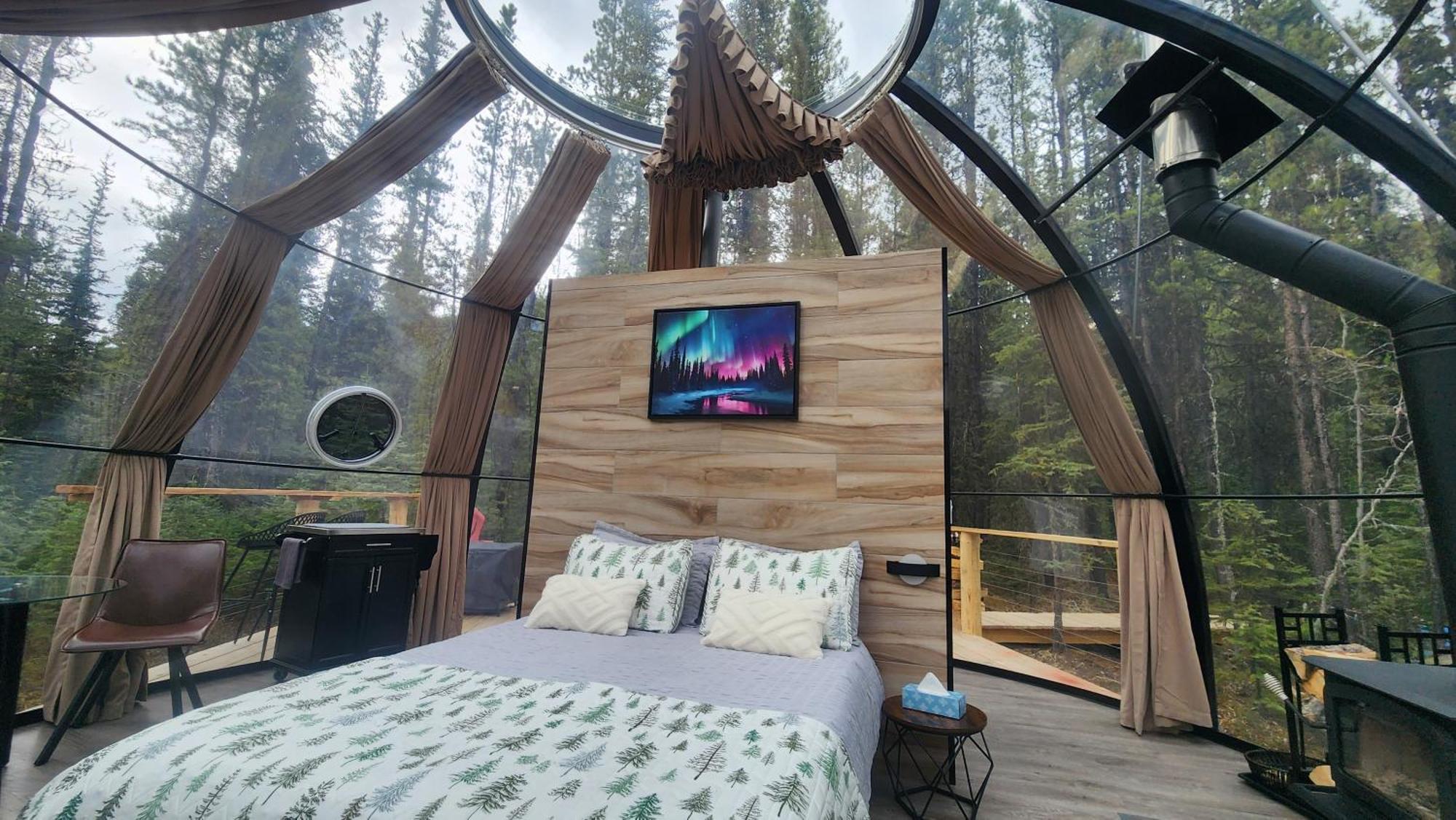 Rocky Mountain Escape Dome & Log Cabin Rentals - Rock Lake Rock Lake Lodge Provincial Park Exteriér fotografie